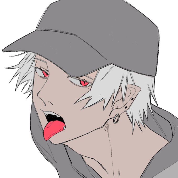 「grey hoodie male focus」 illustration images(Latest)