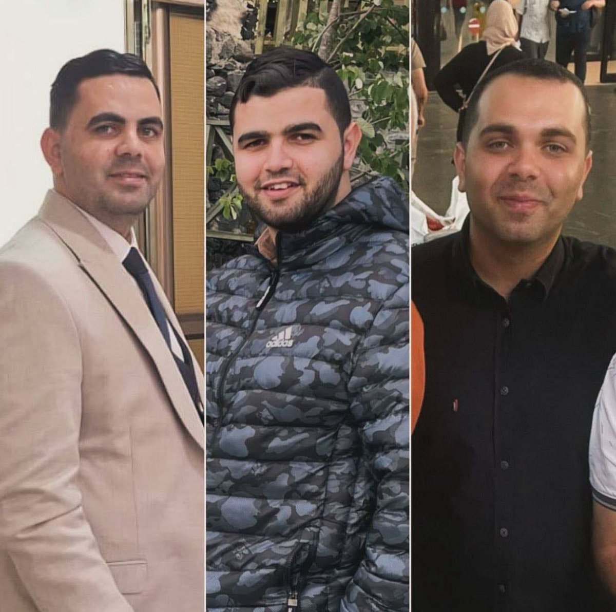 Hamas Siyasi Büro Başkanı İsmail Haniye'nin oğulları Hazem, Amir ve Muhammed ile 3 torunu Emel, Halid, Razan işgalci İsrail'in suikasti sonucu şehit oldu. 'Haniye’nin şehit olan oğulları'👇