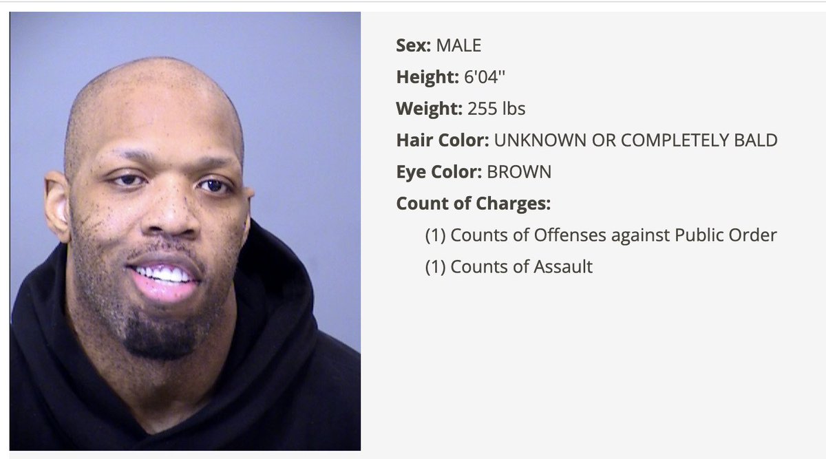 Former #NFL PLayer Terrell Suggs has been arrested in Arizona for Assault, per TMZ.