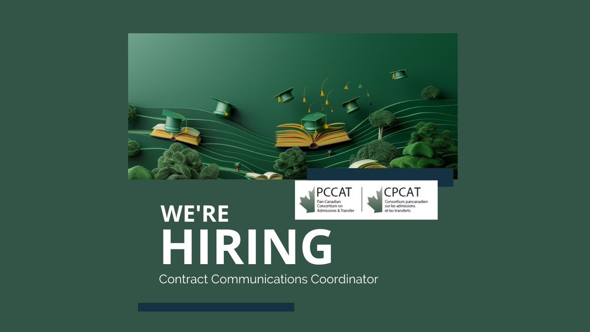 🎓 Calling all communicators! PCCAT seeks a skilled Communications Coordinator to support our strategic initiatives from May to August 2024. If you're passionate about education, apply now! #CareerOpportunity #PCCAT pccat.ca/pccat/pccat-po…