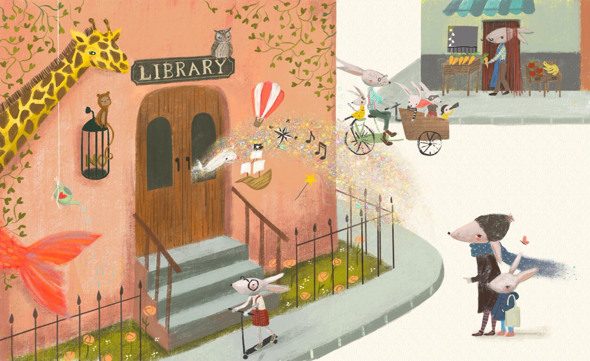 While everybody is in Bologna enjoying delicious cappuccinos @BoChildrensBook , we are celebrating #NationalLibraryweek... with mock-cinos 😉 #kidlit #kidlitart #bolognabookfair #LibraryWeek