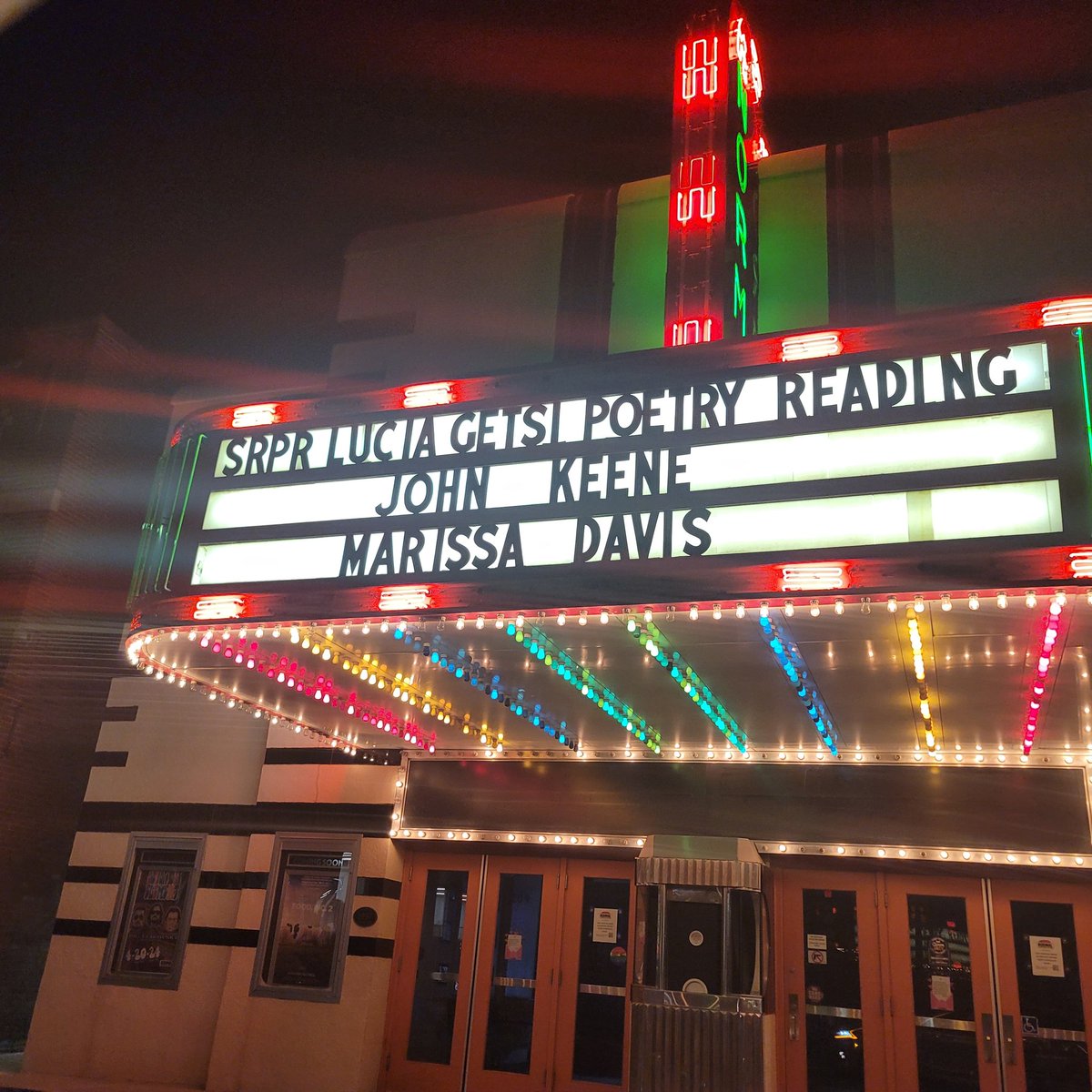 The SRPR Lucia Getsi Poetry Reading is tonight (4/10) at 7 <a href="/NormalTheater/">Normal Theater</a>. Join us for an evening of poetry &amp; community!