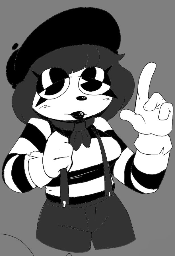 Dobiedobedobe's tweet image. Mime 
#ocart #oc #octodad