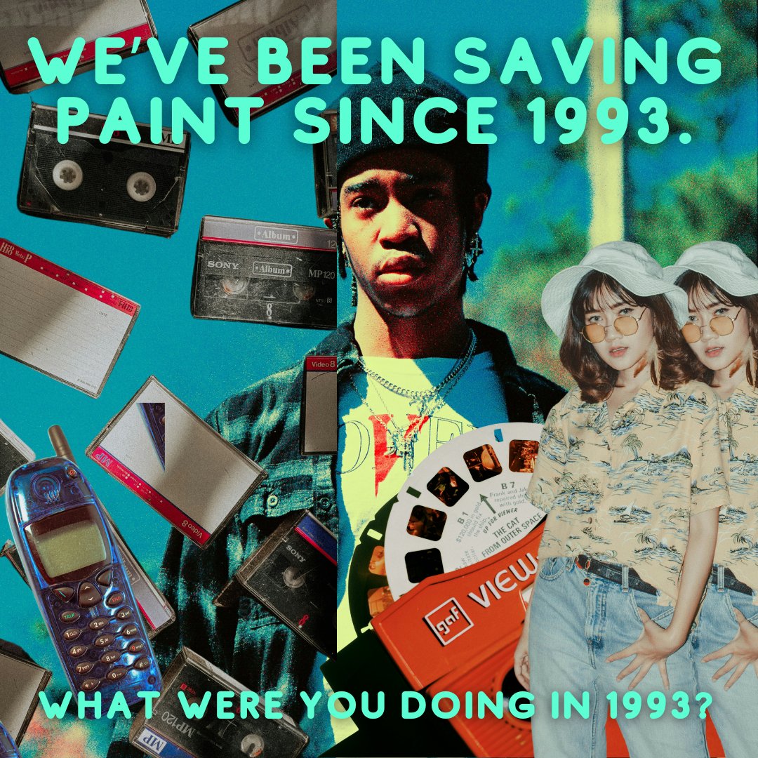 What were you doing in 1993?? We've saved over 5.4 million litres of paint from waste and seen it painting walls instead. Cool eh? Get involved: communityrepaint.org.uk #reuse #leftoverpaint #prelovedpaint #worldchangers #green #paint