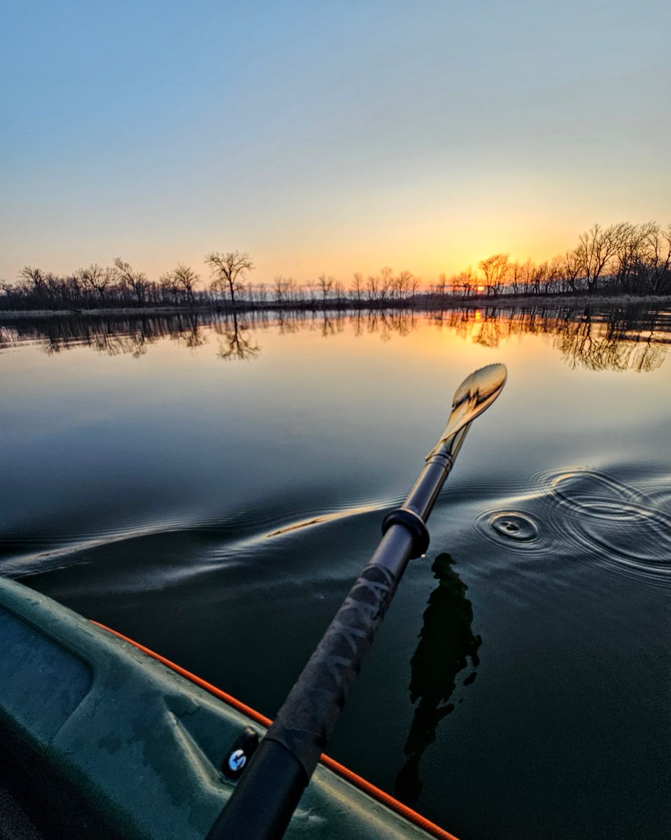 Got to enjoy our 1st paddle of 2024 last night. It was gorgeous. This is Fish Lake near Parkers Prairie, MN.  #lakelife #onlyinmn