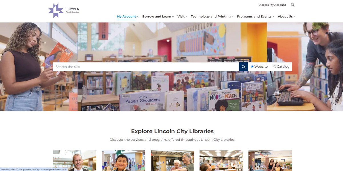 Did you hear the news? We have updated our website for a more user-friendly experience! Please take a look and tell us what you think! lincolnlibraries.org