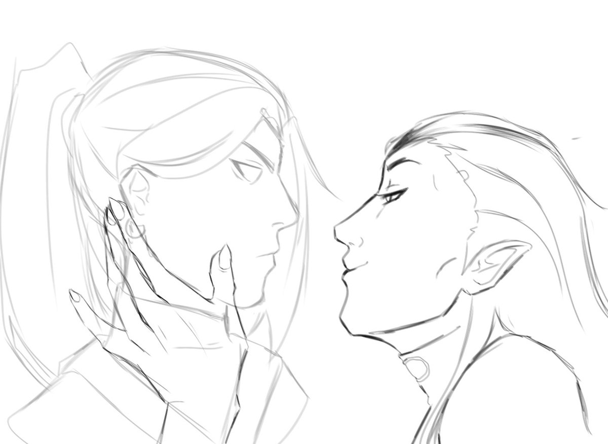 Small WIP
Reyna likes Sage's new statue 
#Reyge #ValorantArt