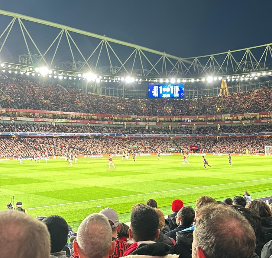 2-2 at the Emirates last night - but it's only half-time.  Can we do it in Munich?