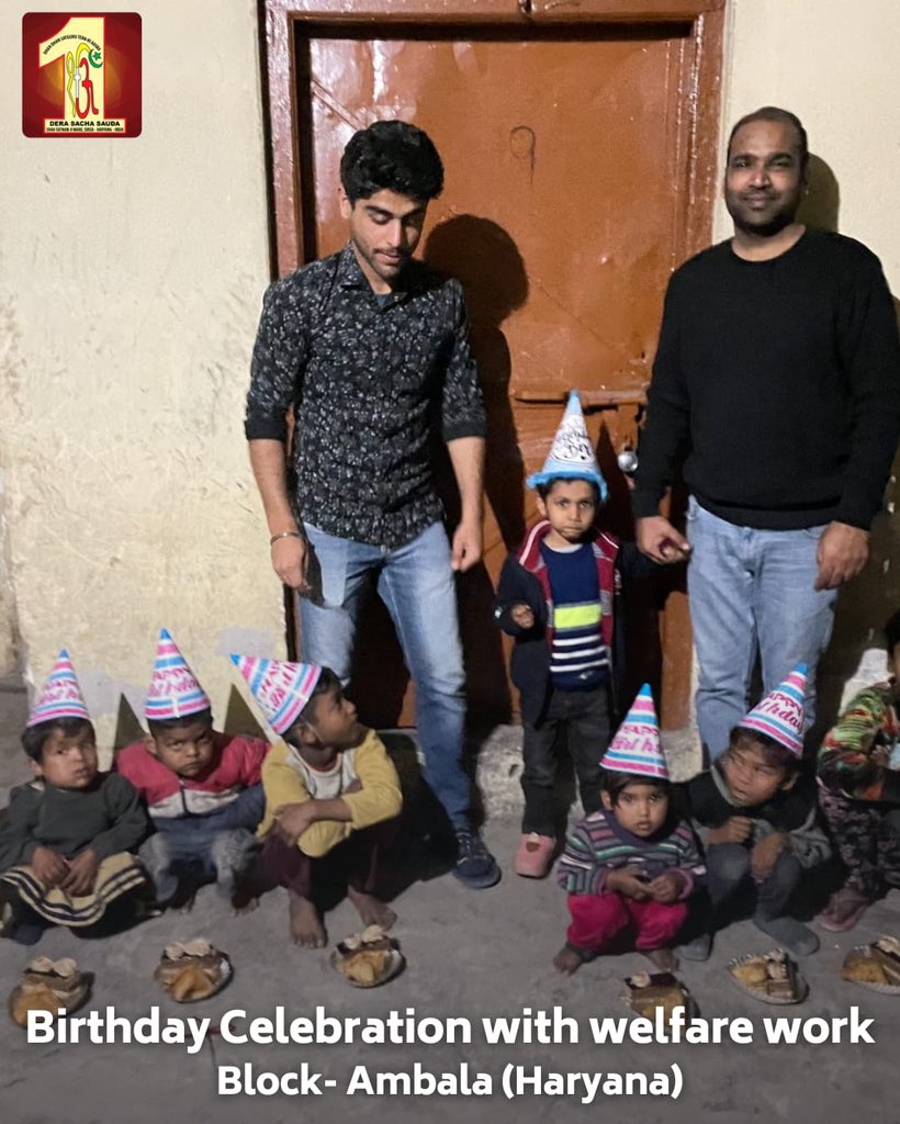 In a heartfelt gesture of compassion, Dera Sacha Sauda celebrated a birthday by distributing food items to needy families and kids. Their unique way of celebrating occasions brings not just joy to those in need but also highlights the spirit of giving. #BirthdayCelebration…