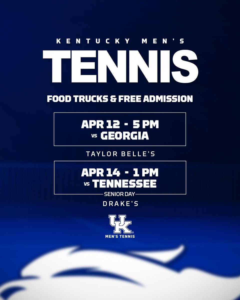 We’re closing the the regular season with a bang, #BBN! 💥 Food Trucks + Ranked Matchups + Senior Weekend (all with an SEC 🏆 on the line) = A BIIIIIIG weekend at the Boone! #WeAreUK