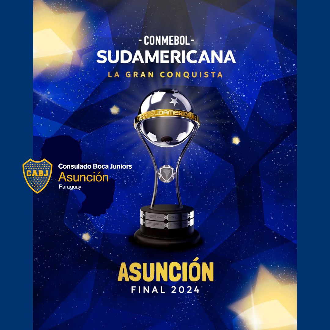 El 8 de mayo, somos locales en Asunción contra Trinidense
El 23 de noviembre la final se juega en Asunción

Pellizcame, no me despiertes, déjame soñar....

#VamosBoca #Bocaesmundial #Bocaentodoslados #Bocademivida #ParaguayesdeBoca💙💛💙🇵🇾 #0descensos👻🅱️ 🐔