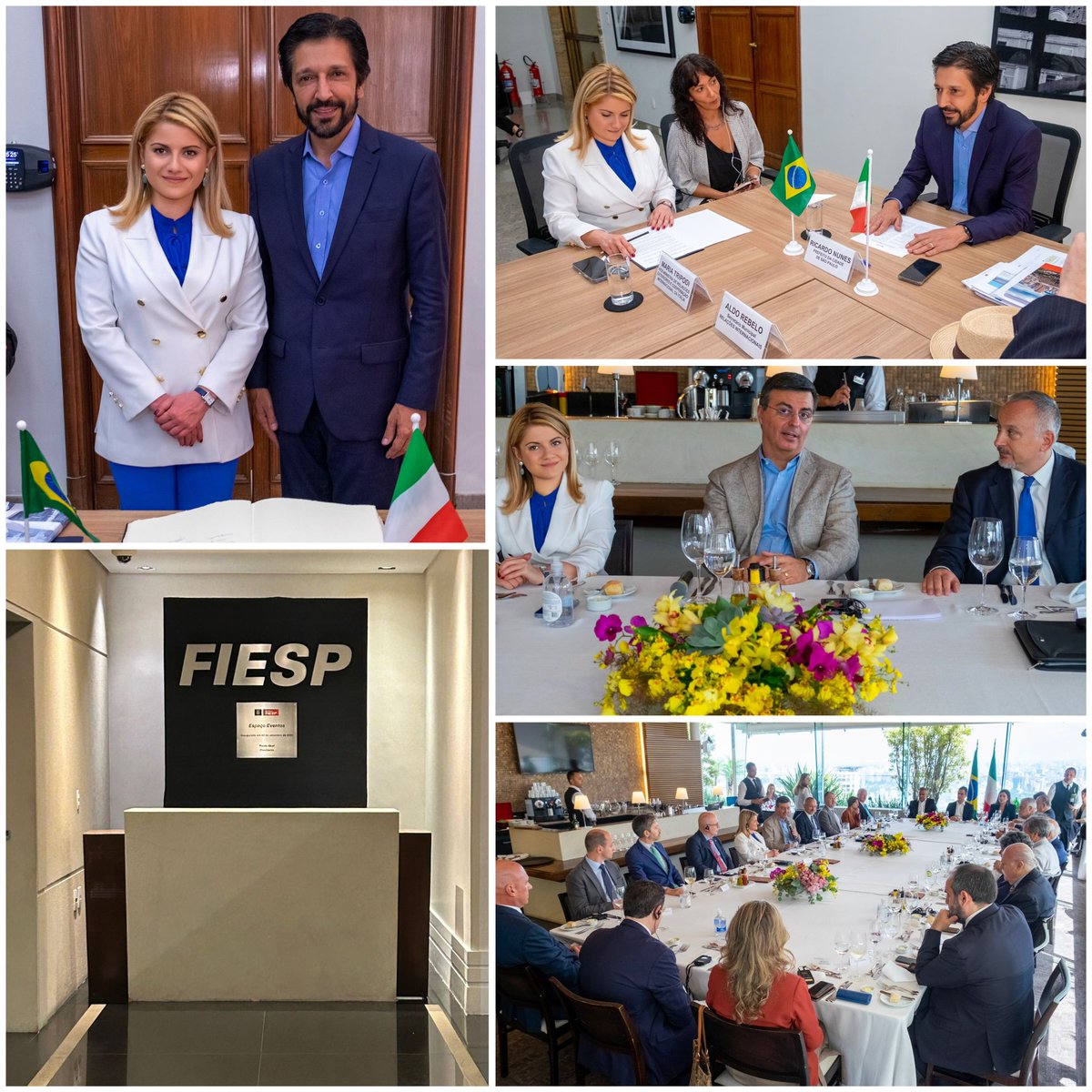 Il SdS @tripodimaria apre la sua missione di sistema  in Brasile incontrando il Sindaco di San Paolo Ricardo Nunes e i rappresentanti di @Fiesp. La #DiplomaziaDellaCrescita al centro dell’agenda di governo anche in #AmLat.
@ItalyinSaoPaulo