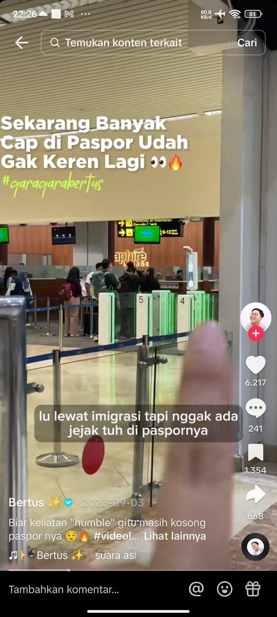 TOURFESS's tweet image. emng di indo ada semua kah, yg ga lewat petugas migrasi tour!