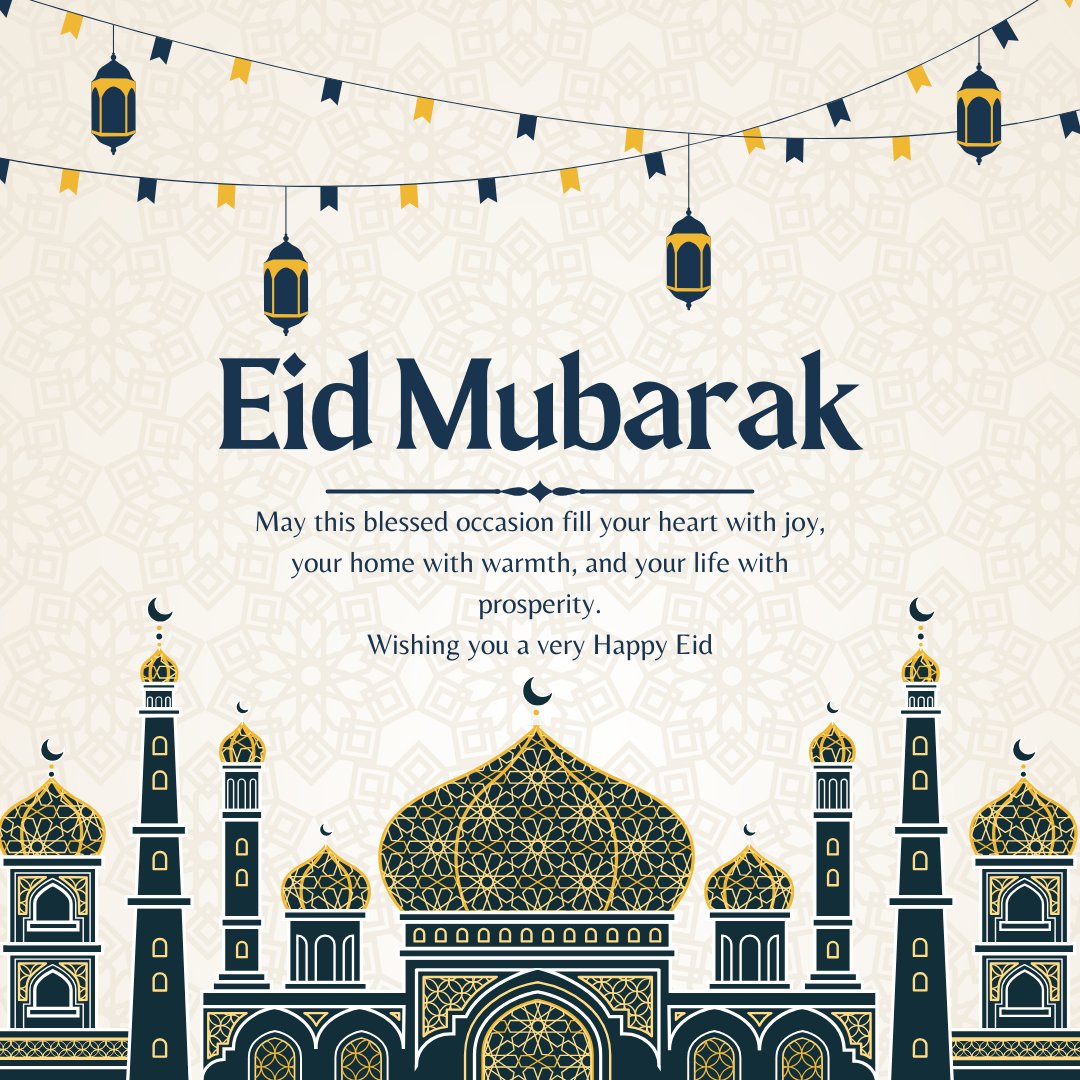 May every moment of your Eid be filled with warm memories, moments of joy, and the love of family and friends. Eid Mubarak!