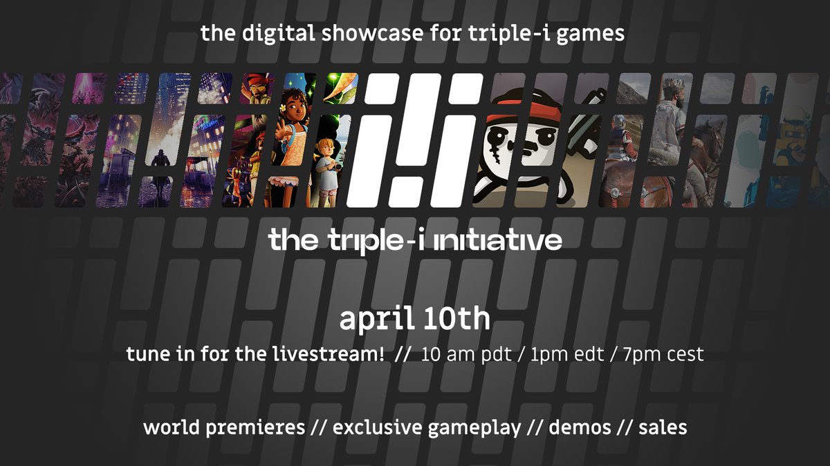 ✨10 minutes left until the #iiishowcase!✨ Tune in live for 45 minutes of thrilling indie game announcements: youtu.be/S9eP0JWIk8U twitch.tv/iii_initiative