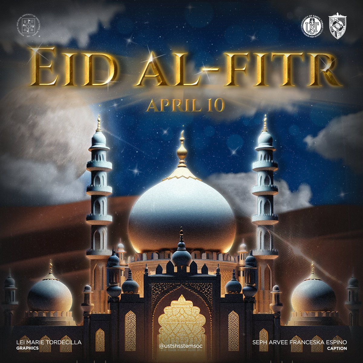 Eid Mubarak to our dear STEMasinos! 🌙 As we mark the culmination of Ramadan with Eid'l Fitr, we wish for the joy, tranquility, and success of our beloved Muslim friends and families. 🕌 May today bring upon a new moon to guide energy and positivity into your life. ✨️