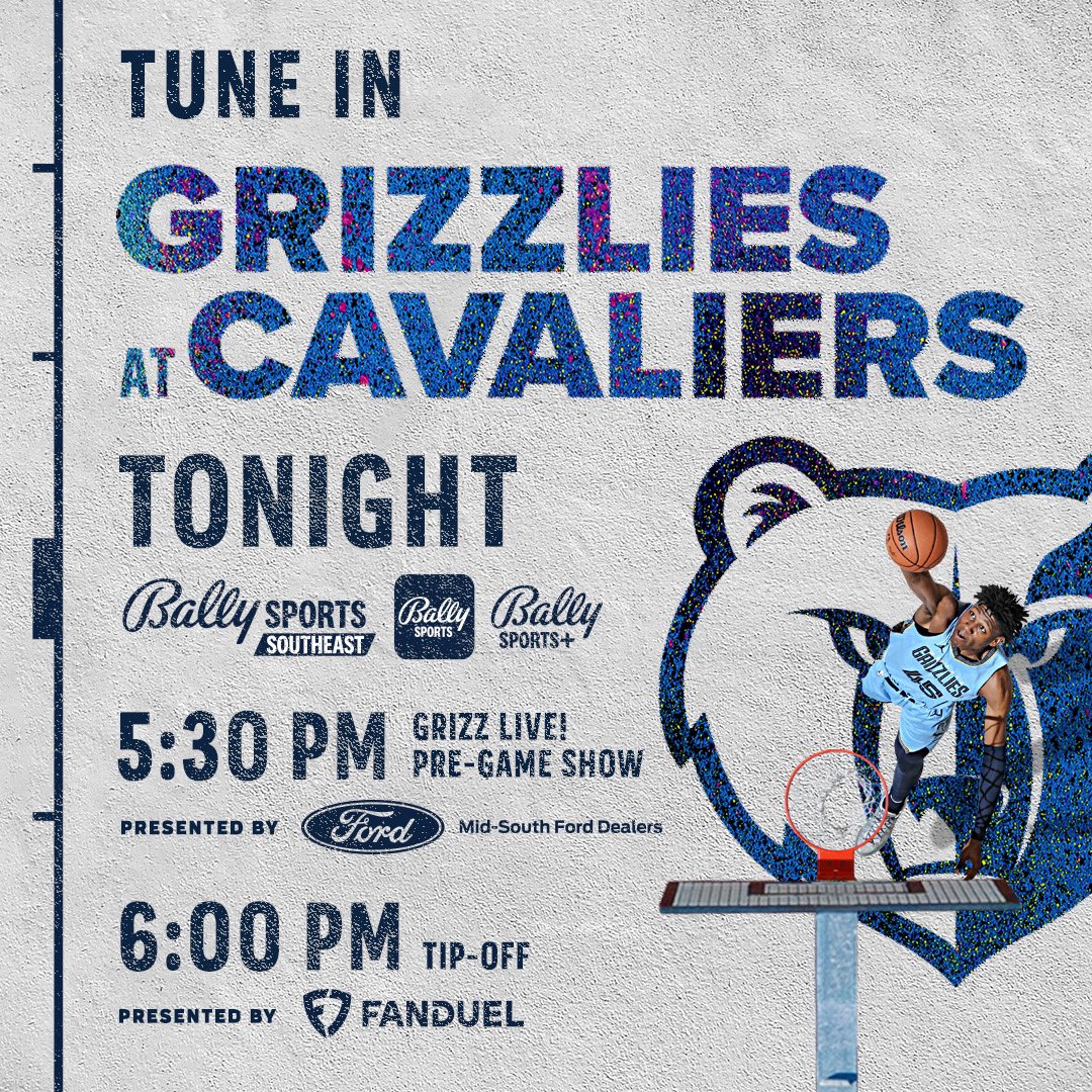 80. 📺 @GrizzOnBally 📻 @929espn ⏰ 6pm 🆚 @cavs 🎁 @fdsportsbook