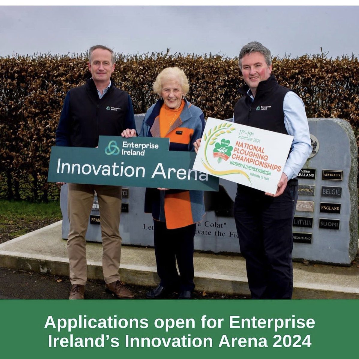 Launch of the @Entirl Innovation Arena Awards at #Ploughing2024 to apply please see www.enterprise-ireland/en/innovation-arena @Sundaybusiness1 @businessposthq @RTEbusiness @AgrilandIreland @ucdagfood @LaoisBusinesses @FarmersGuardian @ifac_ireland @ST__Ireland