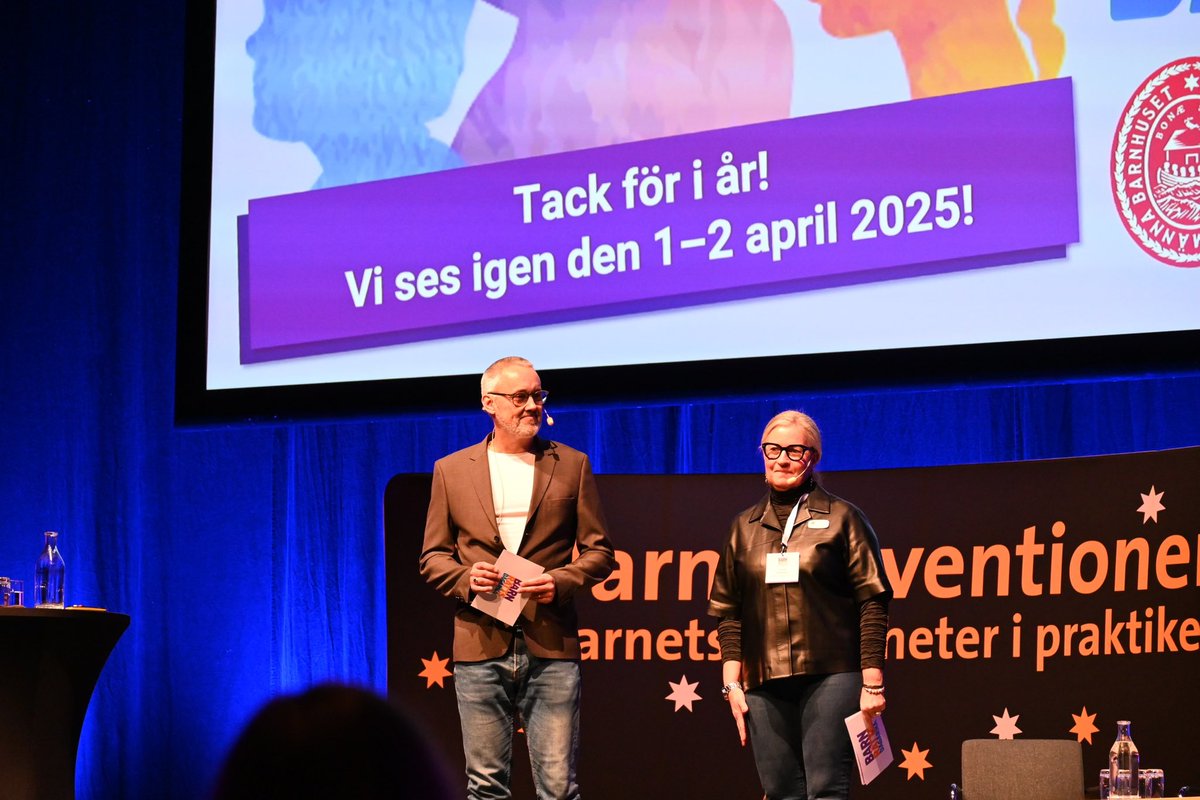 Tack för i år! 

Vi vill tacka alla föreläsare, deltagare och utställare för tre dagar fyllda av värdefull kunskap! Vi ser redan fram emot nästa års Barnrättsdagarna som kommer äga rum den 1-2 april, med temat ’Barnet som rättighetsbärare och barnets bästa’

Vi ses då 💕