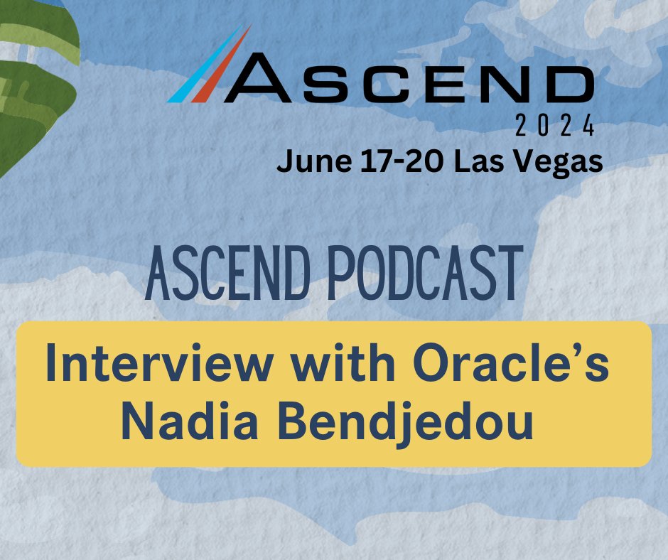 New! The latest episode of the Ascend! with Carrie and Mohan podcast features an interview with Nadia Bendjedou, Oracle VP of Product Strategy for E-Business Suite. Listen: ow.ly/ypkf50RchtI #Oracle #OracleEBS #Ascend2024 @oracleEBS