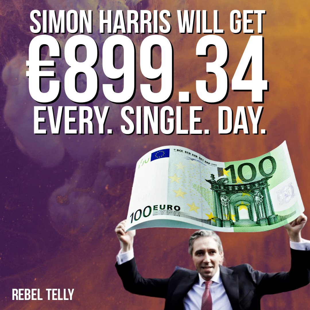 Simon Harris will be paid well to offer his services to the rich, privatising, outsourcing and running down public services. Pandering to privateers pays. TDs should be put on the average workers wage. Millionaires and landlord TDs haven't a clue how we workers live.