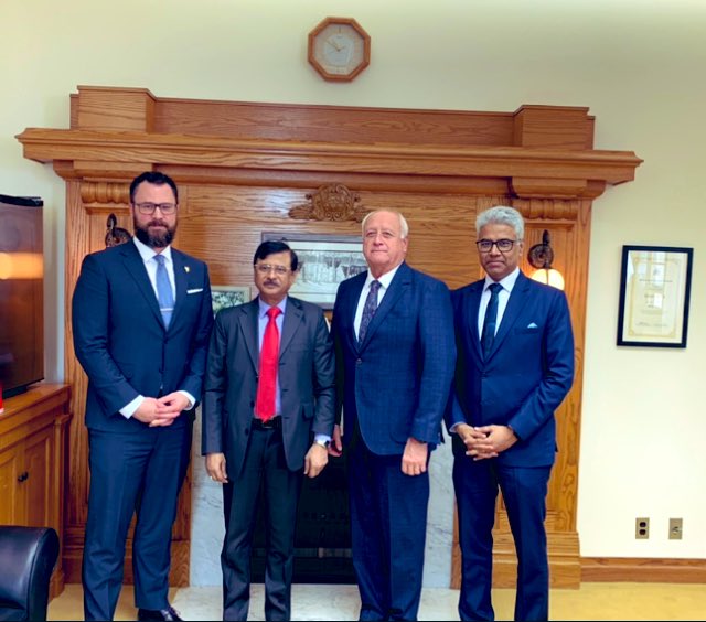 Yesterday I was pleased to sit down with his excellency Sanjay Kumar Verma, high commissioner of India to Canada. Looking forward to continue working together and enhance our valuable trade relationship.