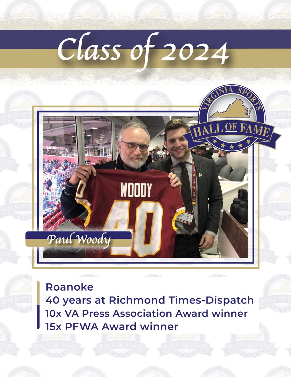 10 day countdown! Did you know that Paul Woody began his journalism career as a sportswriter for @theCT the @VCU student newspaper. History will be written next weekend! @Henrico_SEA @RTDNEWS vasportshof.com/2024-induction…