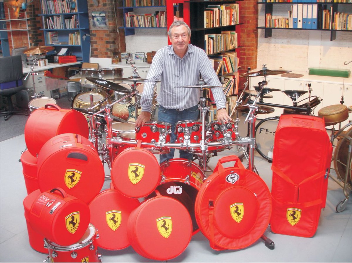 Several years ago we made Nick Mason (Pink Floyd) a very special set of AAA’s in @ferrari Red carrying the famous logo ❤️ Amazing times & a proud moment in our history 😎 #protectionracket #Ferrari #protectionracketartist #protectionracketfamily #pinkfloyd
