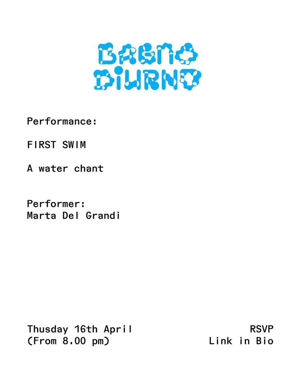 .@MartaDelGrandi presents a special performance on the occasion of #MilanDesignWeek 2024 at #BagnoDiurno, the reopening of Ex Casa dell’Acqua in Parco Trotter in Milan on April 16th. RSVP here: finemateria.com/bagnodiurno/