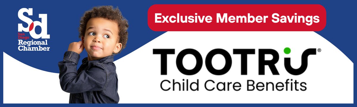 🌟The Chamber is excited to announce a new partnership with @TootrisOnDemand giving Chamber members exclusive access to the TOOTRiS Premium platform with more than 200,000 licensed Child Care providers nationwide. Learn More: sdchamber.org/membership/mem…