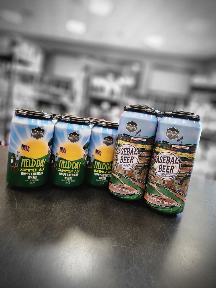 New baseball beer citrus shandy and field day summer ale from @berkshirebrewco now in #Stoneham Redstone Liquors App and website