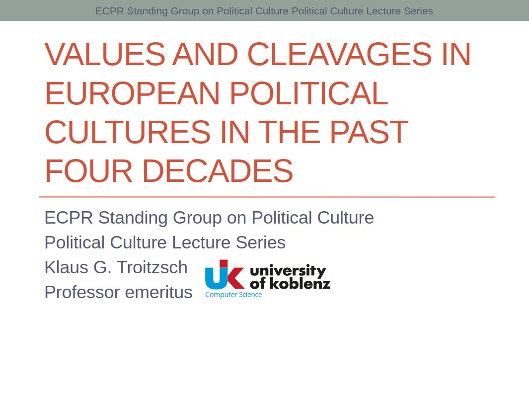 ECPR SG Political Culture tweet media
