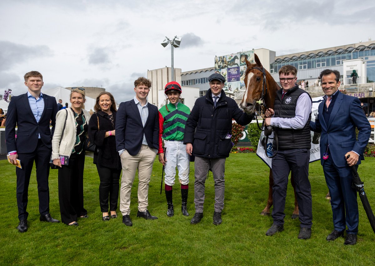 Third stakes win for @JosephOBrien2 GOLDANA (IRE) in Listed @IrishEBF_ Heritage Stakes at @LeopardstownRC. 🥇

5yo mare bred by Patrick Grogan & sold by Killourney Mor Farm to Brummerhof Stud at @Goffs1866 Orby Sale. 🇮🇪