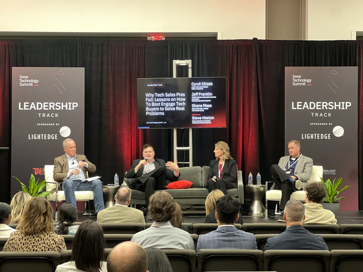 Lightedge's tweet image. We were honored to sponsor @TechnologyIowa “Strategies for Success: Unlocking the Potential of Tomorrow&apos;s Workforce” presentation yesterday. 

There was great value in the discussions between each of the panelists! 

#workforcedevelopment #IowaTechnologySummit2024 #UniteIowaTech