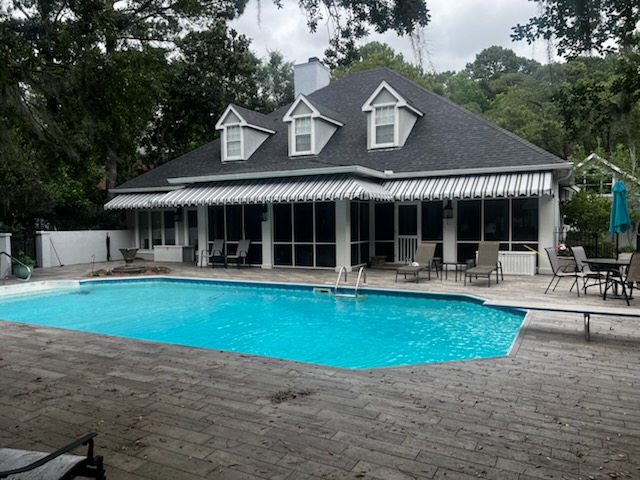 When summer comes around, so does the heat.

Our custom awnings keep your backyard patio in the shade!

#awning #shade