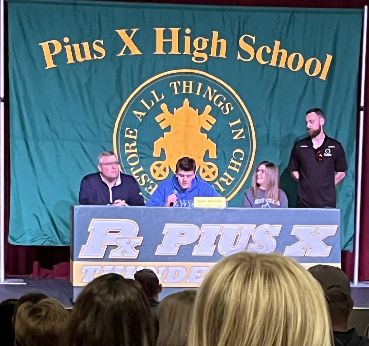 Congratulations to @Drake10Drew and @IjJohnson53 on signing to play at the next level. Drew will be playing baseball at Ellsworth CC. Isaac will be playing basketball @PSCMenHoops #Bolts⚡️ #BTTY