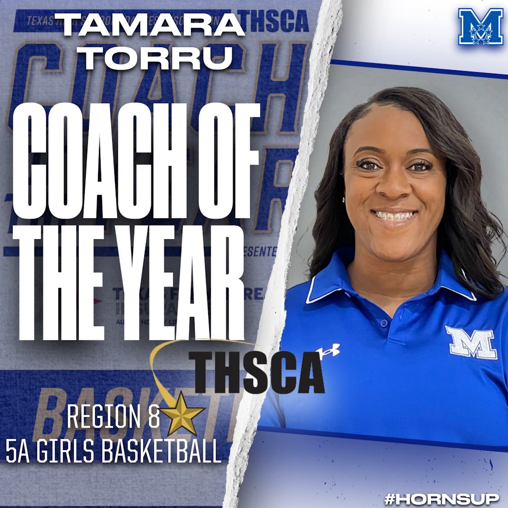 𝘾𝙊𝘼𝘾𝙃 𝙊𝙁 𝙏𝙃𝙀 𝙔𝙀𝘼𝙍: HUGE congrats to our own Coach Torru on her selection as @THSCAcoaches Region 8, 🏀 Coach of the Year!! 🤘🏼🐮