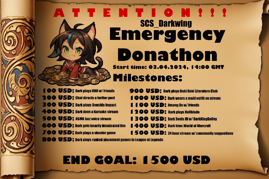 SCS_Darkwing's tweet photo. The Donathon is live! Come say hi and support me if you can! :3

We begin the wonderful adventure of the onion kids in FInal Fantasy III, so stop by! 

https://t.co/mmGVxeLhrj 

#Vtubers #Vtuber #VTuberUprising #VtubersUprising #VtubersEN #VtuberSupport #VTubersAreStillWatching https://t.co/1m8tfSu8CV