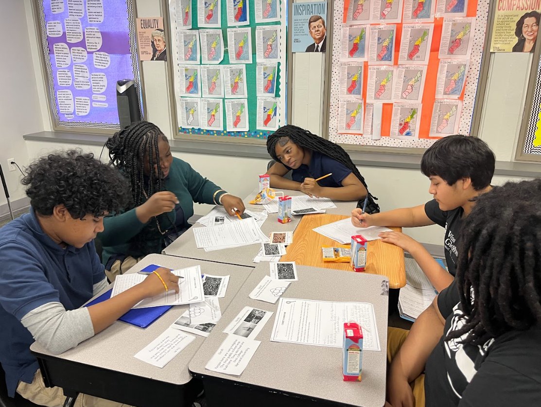 CLASS SPOTLIGHT

Our eighth graders are currently learning about the original thirteen colonies, the American Revolution, and Native American civilizations in their social studies' class. Check out the eighth grade scholars in action!

#dccharterproud #wolfpack #wgpcs
