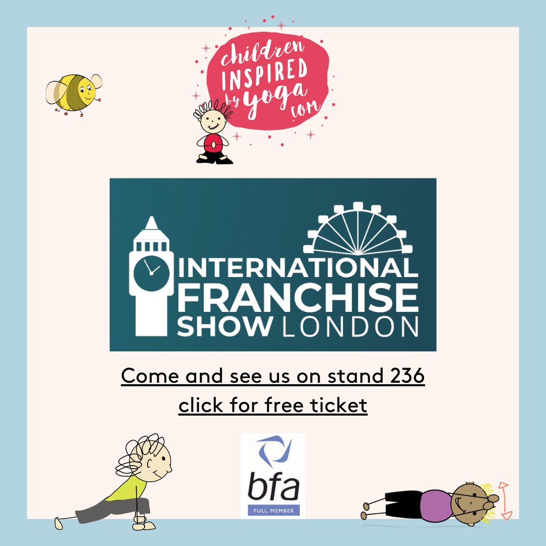 We will be on stand 236 & would love to meet you face to face. #internationalfranchiseshow #thefranchiseshow #yogafranchise #kidsactivityfranchise #tattybumpkin