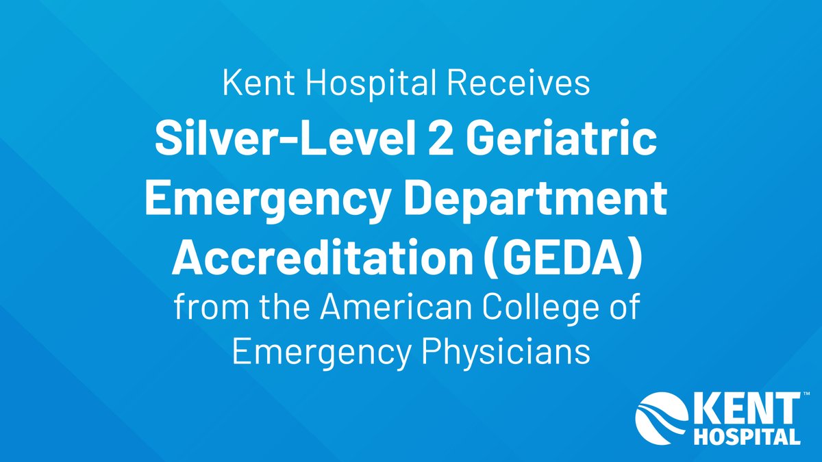 We are proud to be the only Silver-Level 2 Geriatric Emergency Department in the state of Rhode Island. The @EmergencyDocs accreditation program was developed to ensure geriatric patients receive well-coordinated, high-quality care during the Emergency Department experience.
