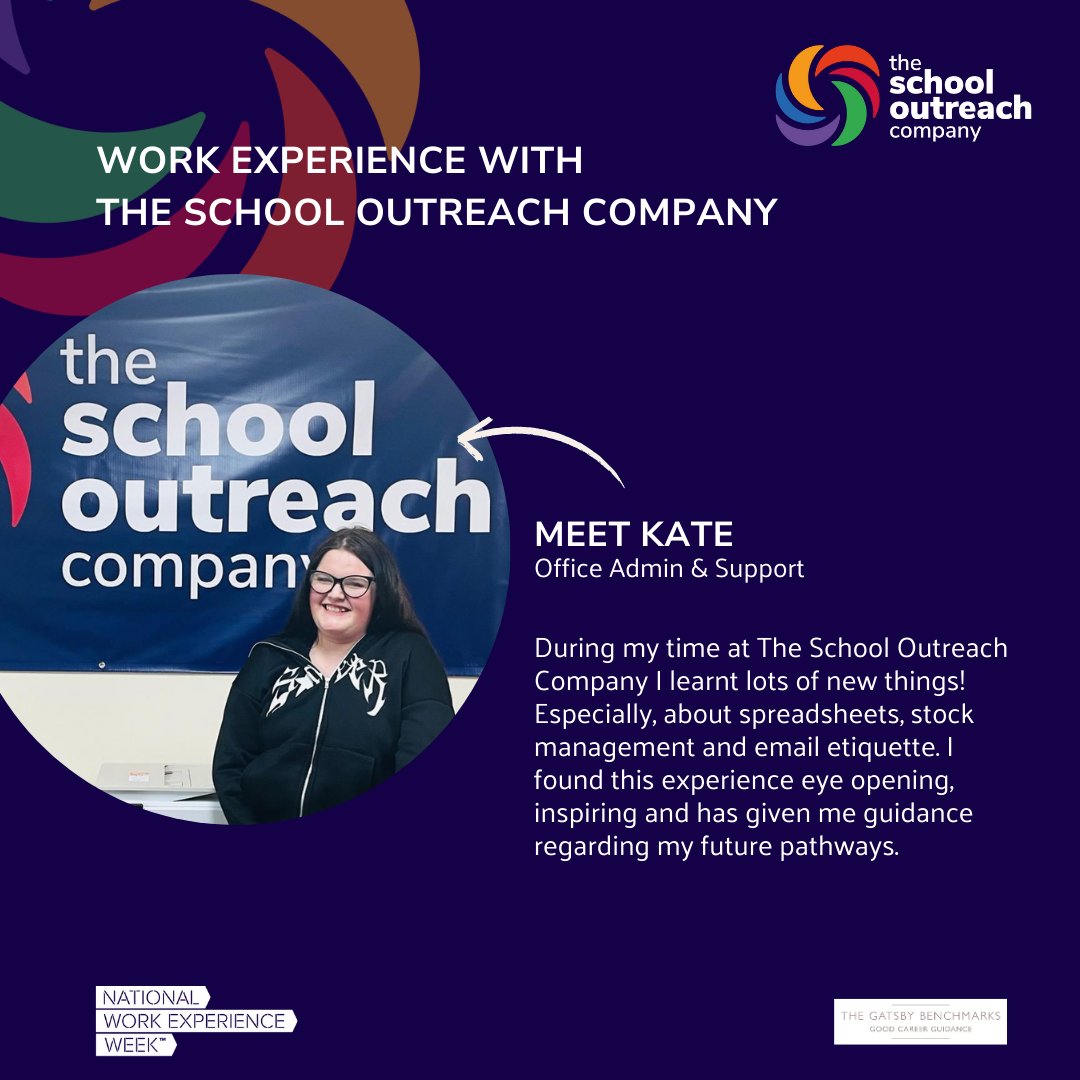 Meet Kate! We enjoyed showing Kate the School Outreach ropes during her work experience with us!

-

#workexperience #careers #futureworkforce #earlytalent #earnasyoulearn #apprenticeships #diversity #inclusion #careerpathways