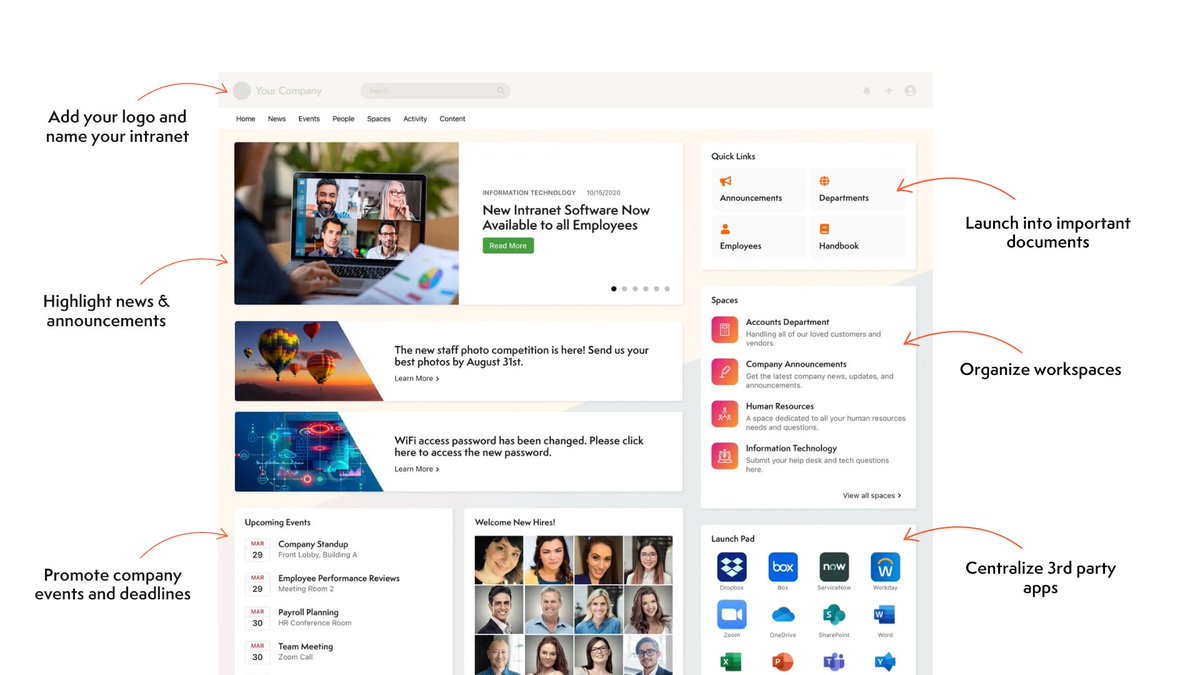 Cut back on unnecessary tools and streamline the ones you need. Axero #intranet gives you the freedom to make workspaces completely custom to specific departments or users.

Trust us, your employees will thank you. Book a call today! 
hubs.ly/Q02sqmzT0