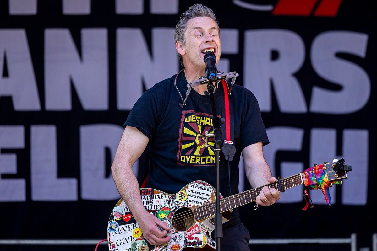 With Banners festival would be complete without the inimitable and loyal friend to the festival, Mr Joe Solo! Here is a pic of him in full flow at the festival last year. He has a new album out so you will be able to buy a copy at the event this year.