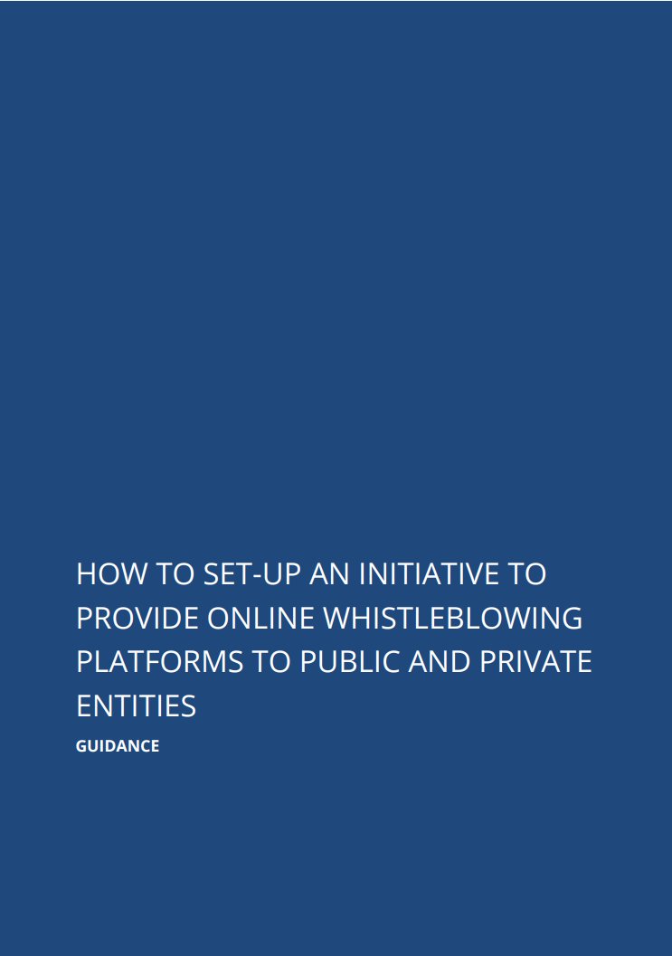 📚New Resource: How to Set-Up an Initiative to Provide Online Whistleblowing Platforms to Public and Private Entities Produced by WhistleblowingSolutions/@GlobaLeaks @anticorruption Italia. See the link below for more. #Whistleblowing #Platforms bit.ly/3TRBCSb