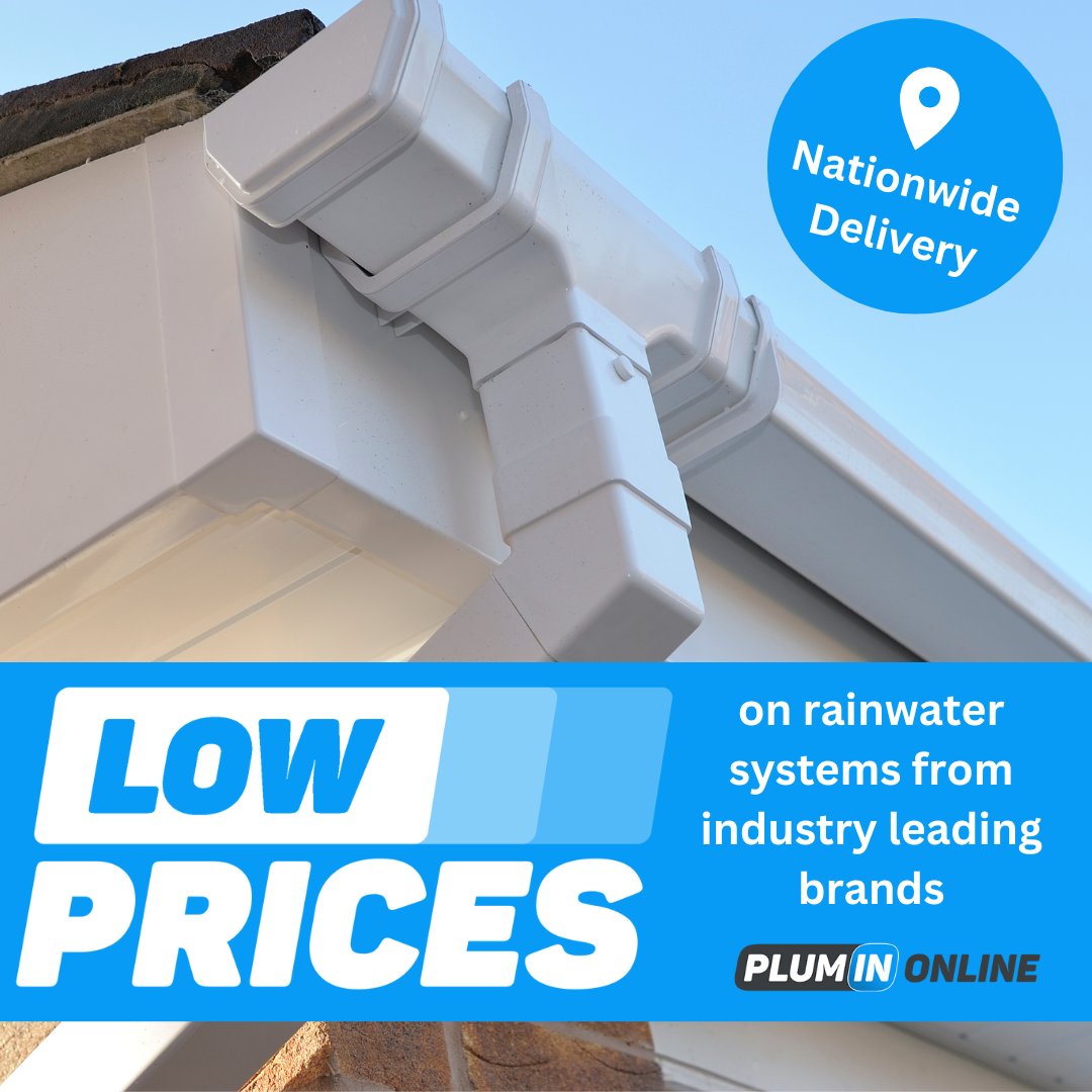 At Plumin online we sell rainwater systems from industry leading brands at everyday low prices 👍

Shop now!
plumin.co.uk/shop/?filters=…

#rainwater #rainwatersystems #plumbingsupplies #leakinggutters #plumbinglife #roofing #roofinglife