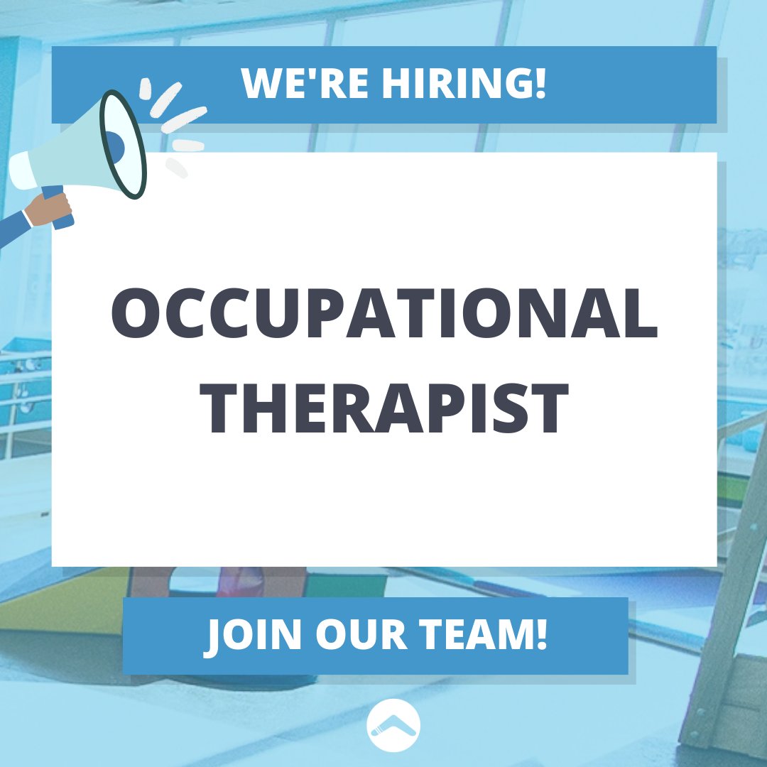 We're #hiring an #OccupationalTherapist to provide comprehensive #OccupationalTherapy assessments and intervention to children with a variety of occupational performance challenges. Learn more and apply ➡️ boomeranghealth.com/occupational-t… #SickKidsNorth