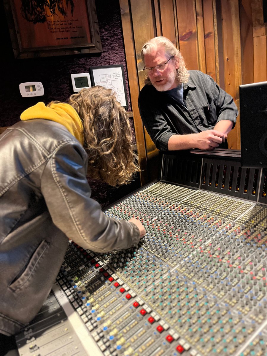 Engineer Dave introducing students to the SSL console in Studio B! #audioengineering #audioengineer #music #studio #musictech #SSL #analog #recording #mixing #rockvillemd #school