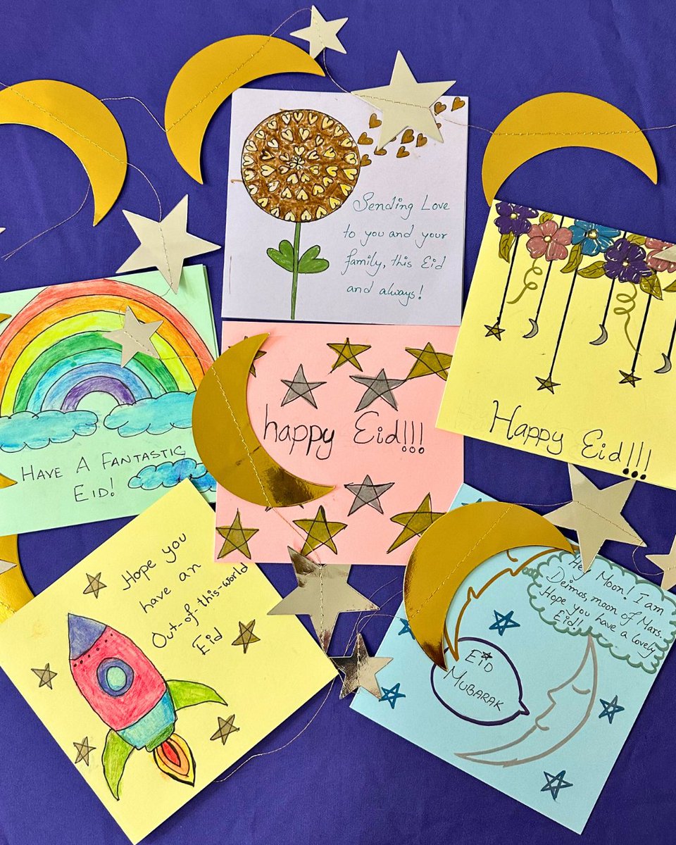 Eid Mubarak to all celebrating. We wish you and your loved ones health and happiness this Eid. To join the celebrations, we hosted craft activities for patients and staff to create their own Eid cards.