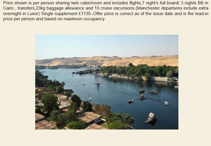 Discoveregypt's tweet photo. On sale with prices until May 2025👇
No Manchester flight supplements on selected dates, check it out 👇

#Egypt #DiscoverEgypt #classicegypt https://t.co/q7wpH7g5e9